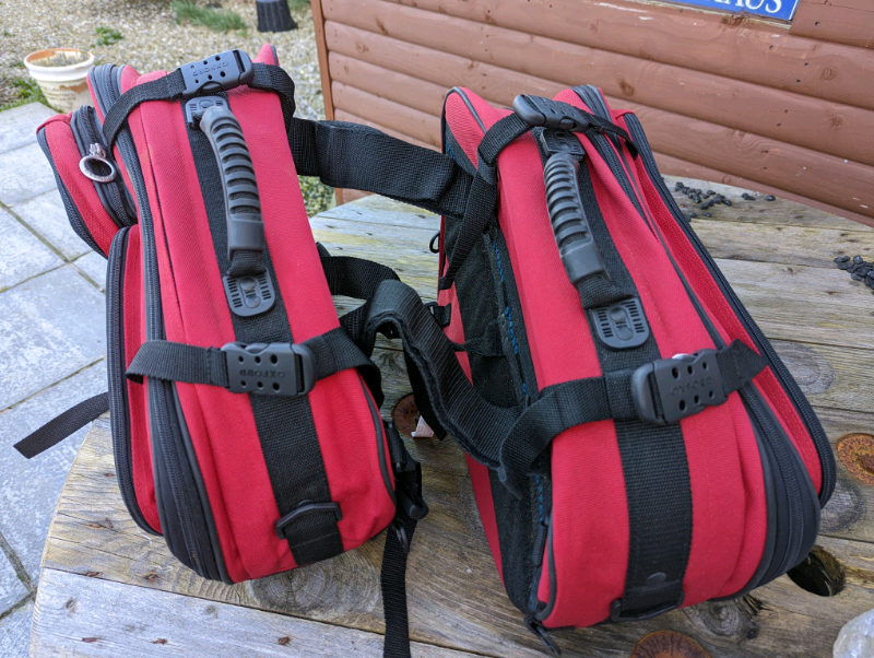 oxford throw over panniers